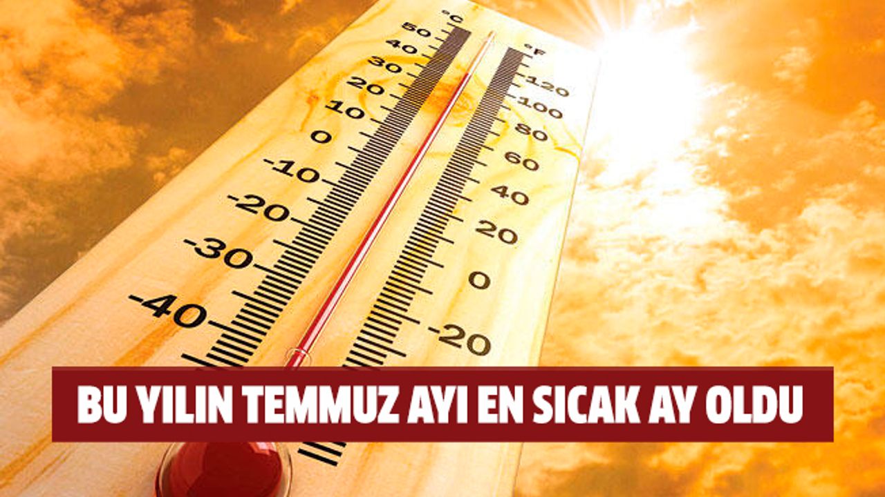 Bu yılın temmuz ayı en sıcak ay oldu