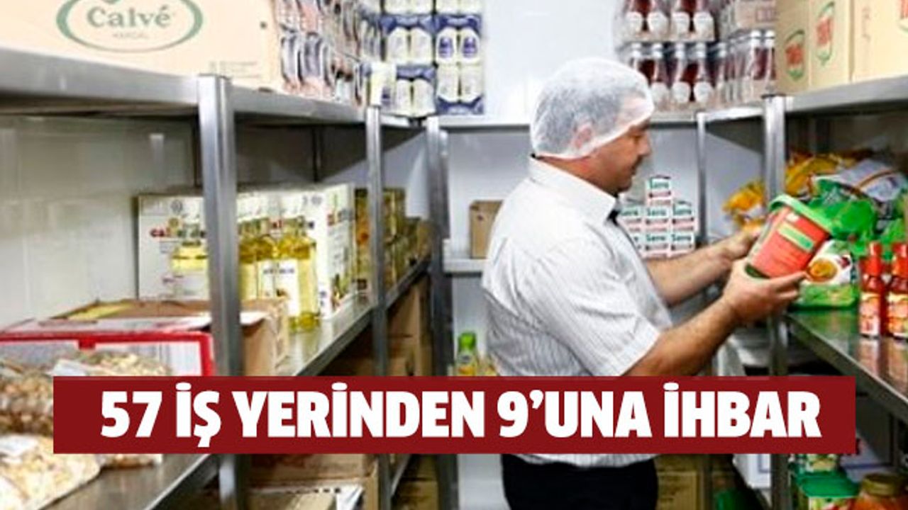 Lefkoşa’da denetlenen 57 iş yerinden 9’una ihbar