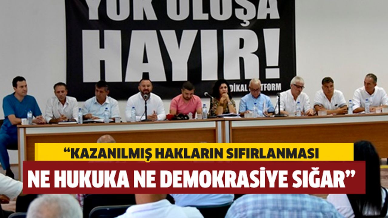 Sendikal Platform basın toplantısı düzenledi