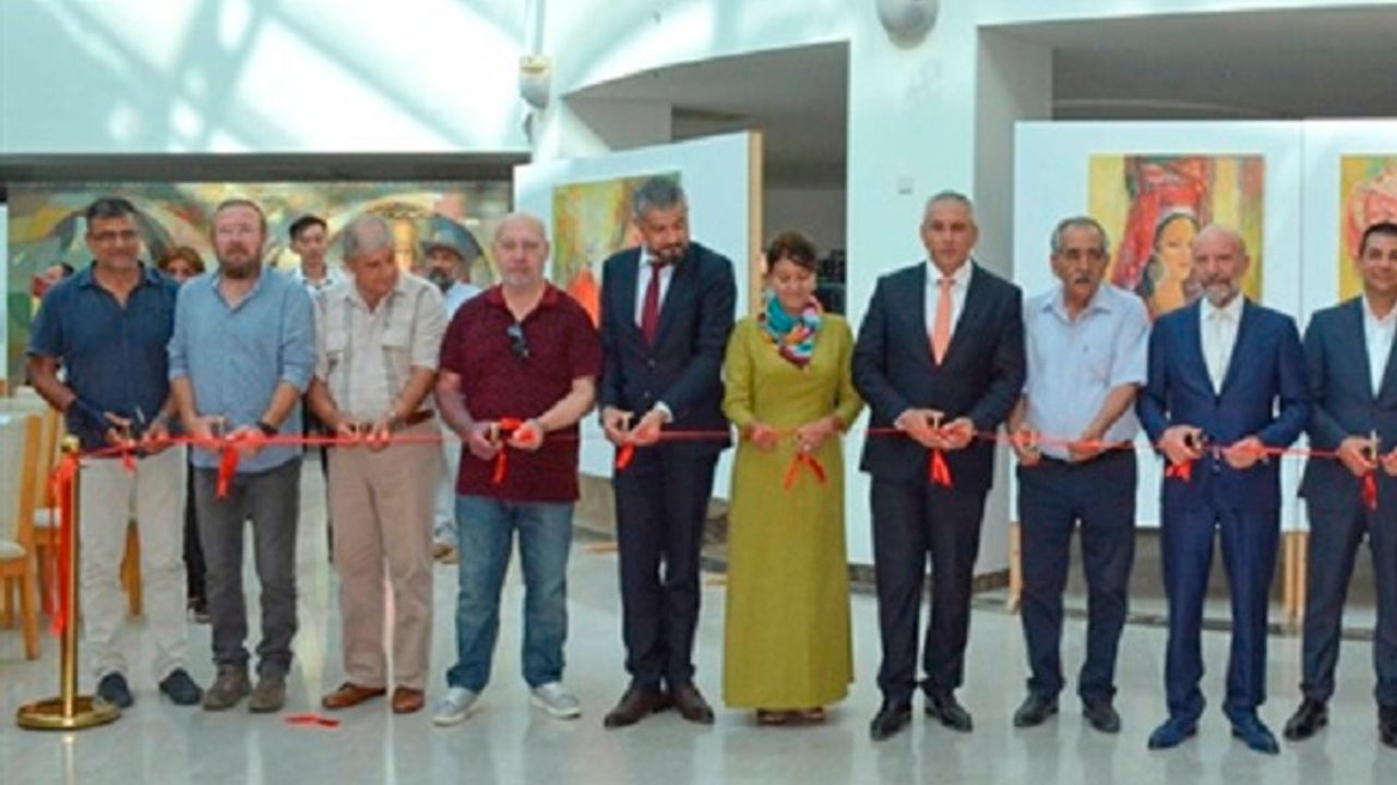 Türkmenistanlı sanatçılar Myradaliev ile Nuryeva’nın sergileri açıldı