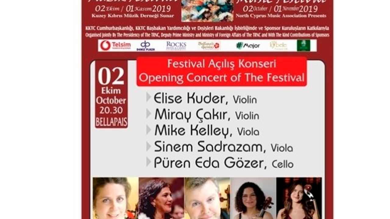 17. Uluslararası Kuzey Kıbrıs Müzik Festivali başlıyor