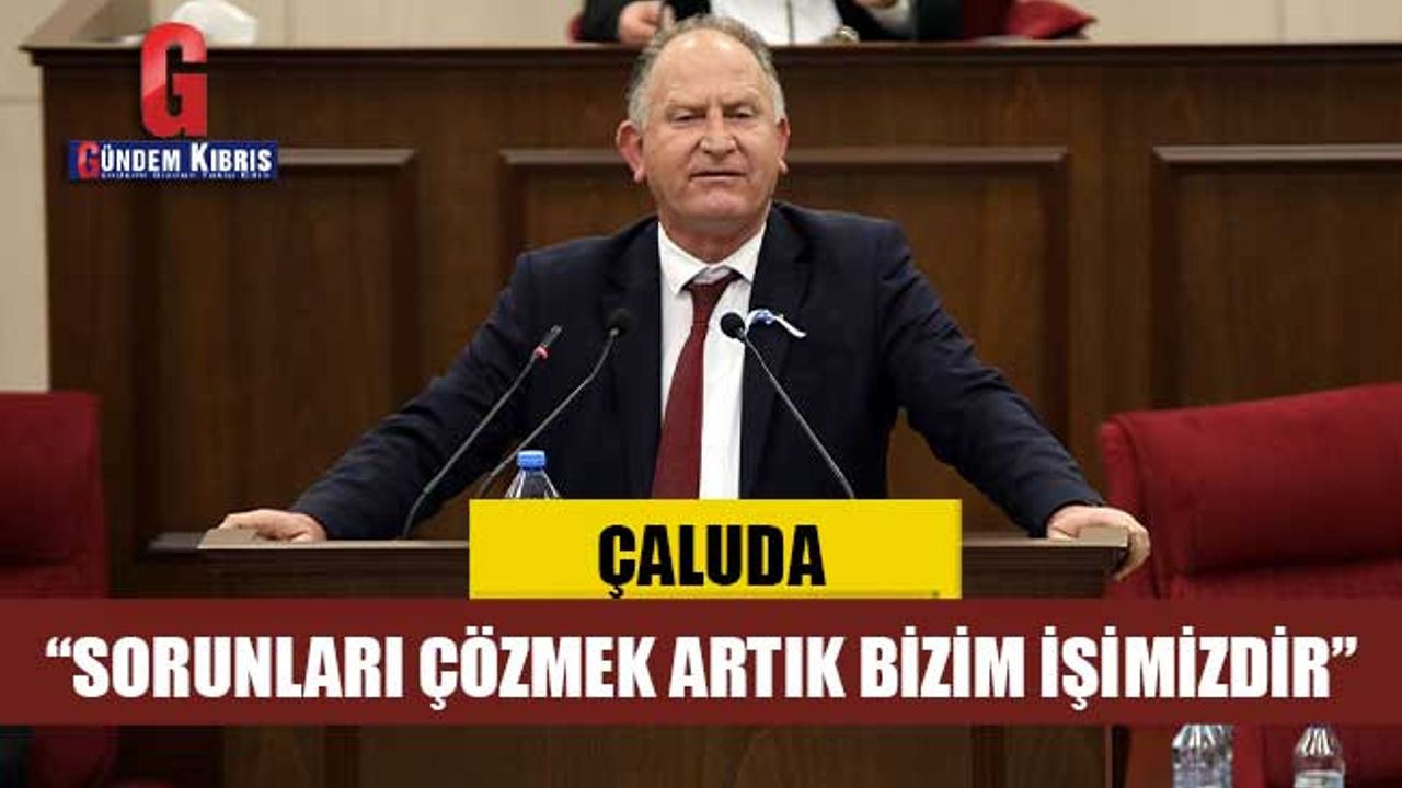 ÇALUDA: “SORUNLARI ÇÖZMEK ARTIK BİZİM İŞİMİZDİR”