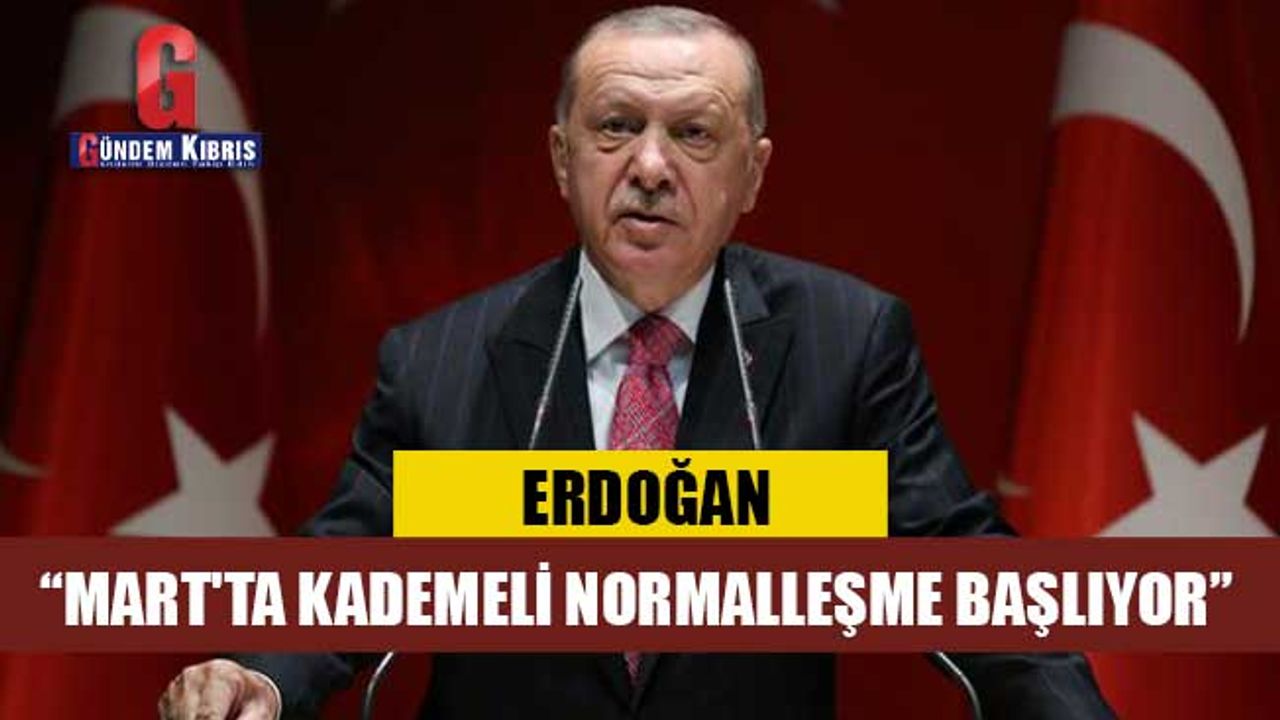 Erdoğan: Mart'ta kademeli normalleşme başlıyor
