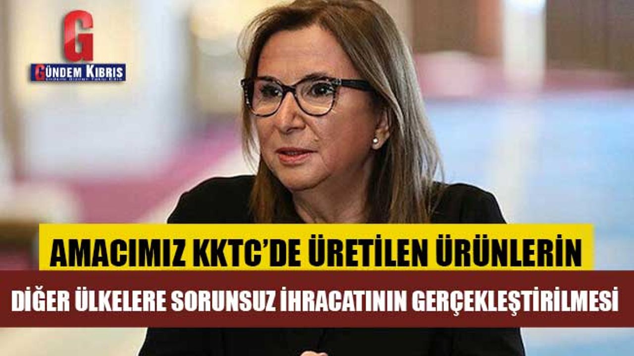 Pekcan:Amacımız KKTC’de üretilen ürünlerin diğer ülkelere sorunsuz ihracatının gerçekleştirilmesi