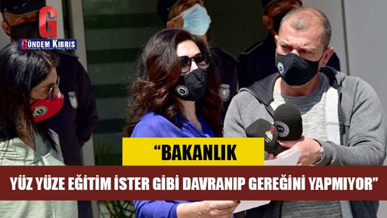 KTOEÖS EĞİTİM BAKANLIĞI ÖNÜNDE BASIN AÇIKLAMASI YAPTI