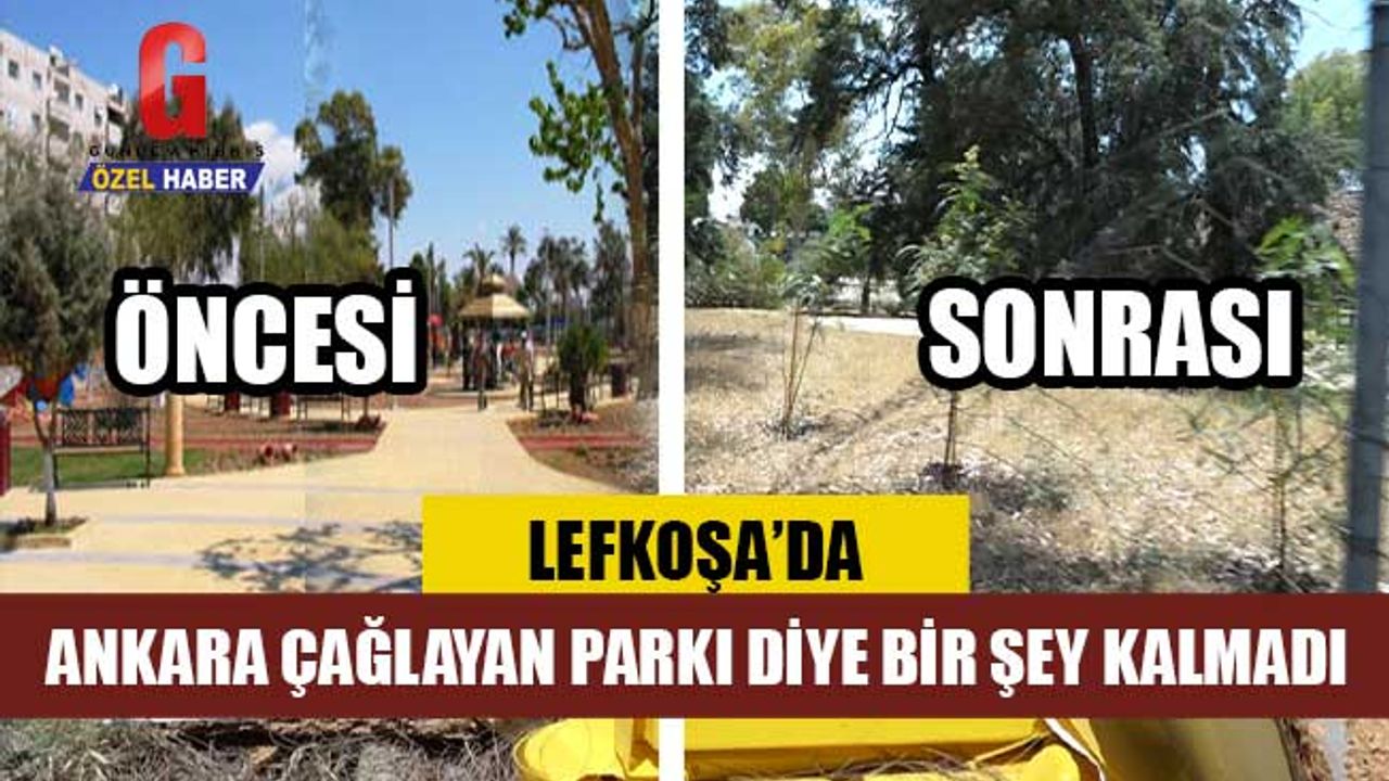 Ankara Çağlayan Parkı diye bir şey kalmadı