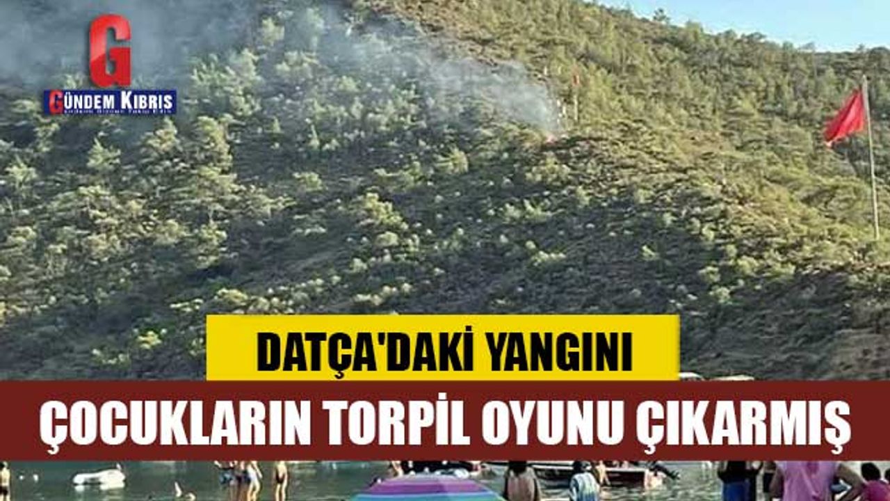 Datça'daki yangını çocukların torpil oyunu çıkarmış