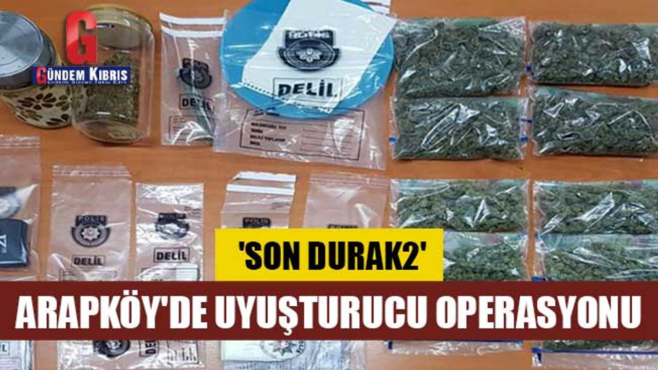Arapköy'de uyuşturucu operasyonu: 'Son Durak2'