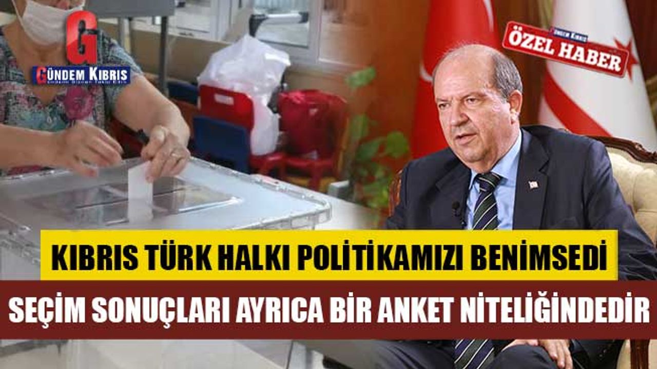 Tatar: Seçim sonuçları ayrıca bir anket niteliğindedir