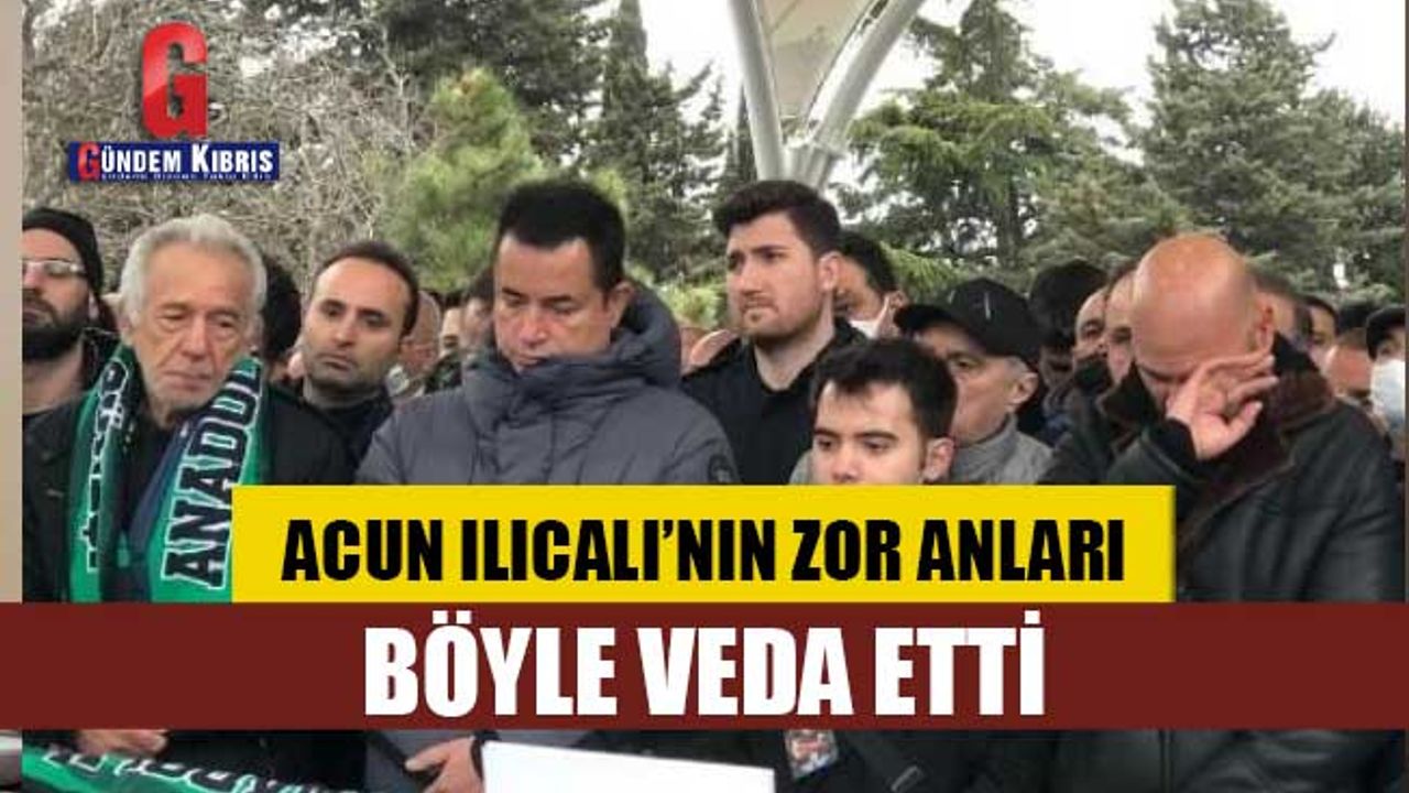 Acun Ilıcalı hayatını kaybeden arkadaşı Alpay Kazan'ı son yolculuğuna uğurladı