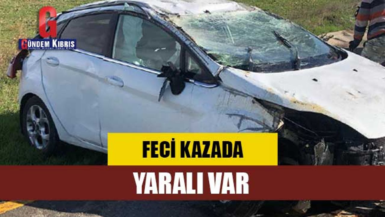 Lefkoşa-Alayköy Çevre Yolu'nda kaza:1 yaralı