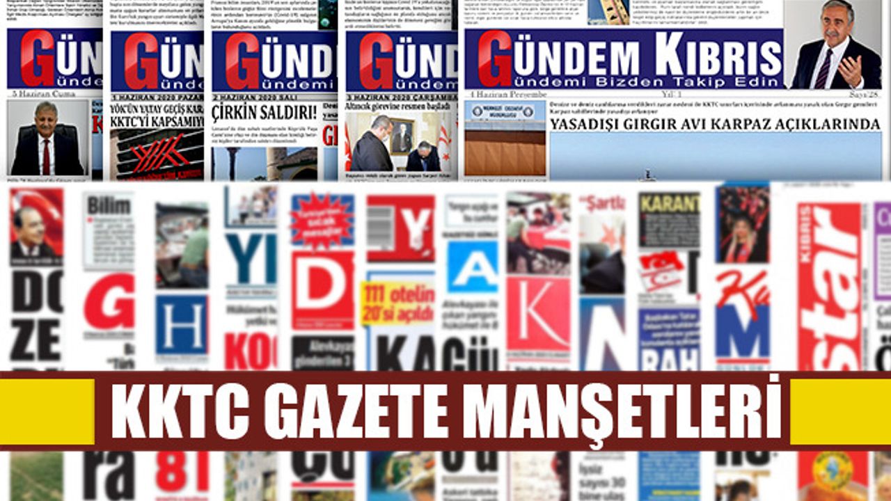 KKTC Gazete Manşetleri / 01 ARALIK 2022