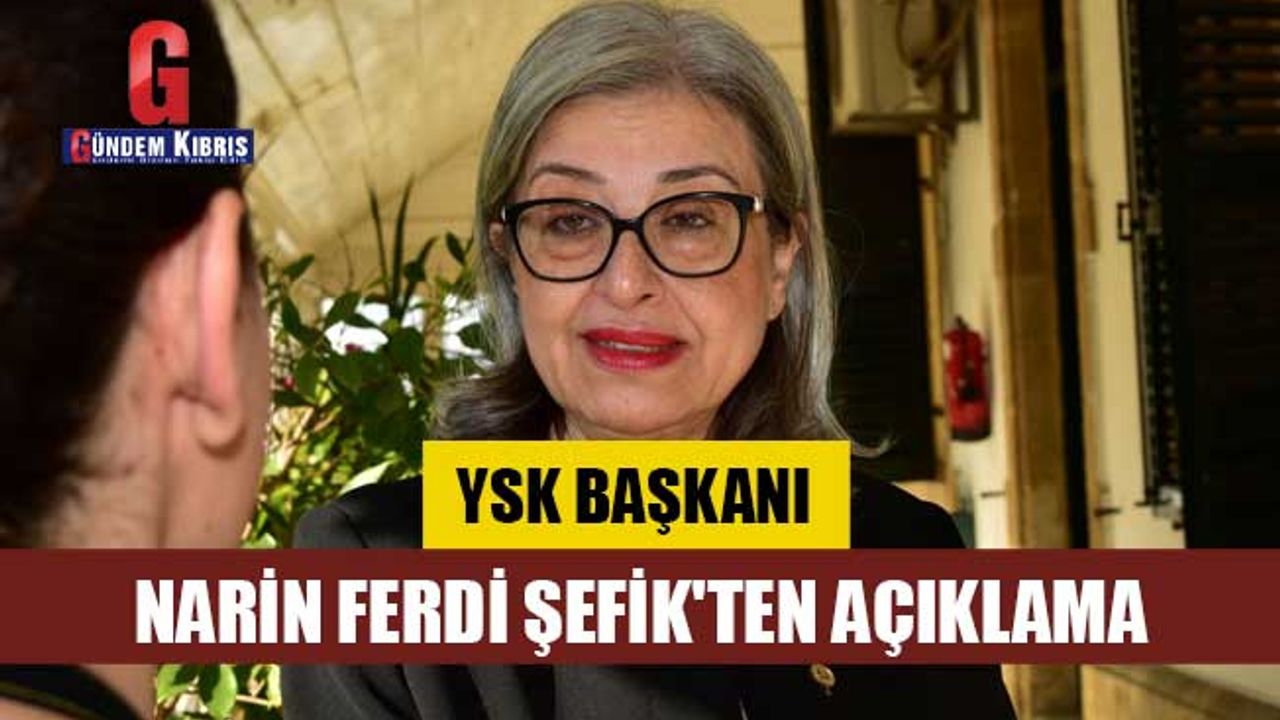 YSK Başkanı Narin Ferdi Şefik'ten açıklama