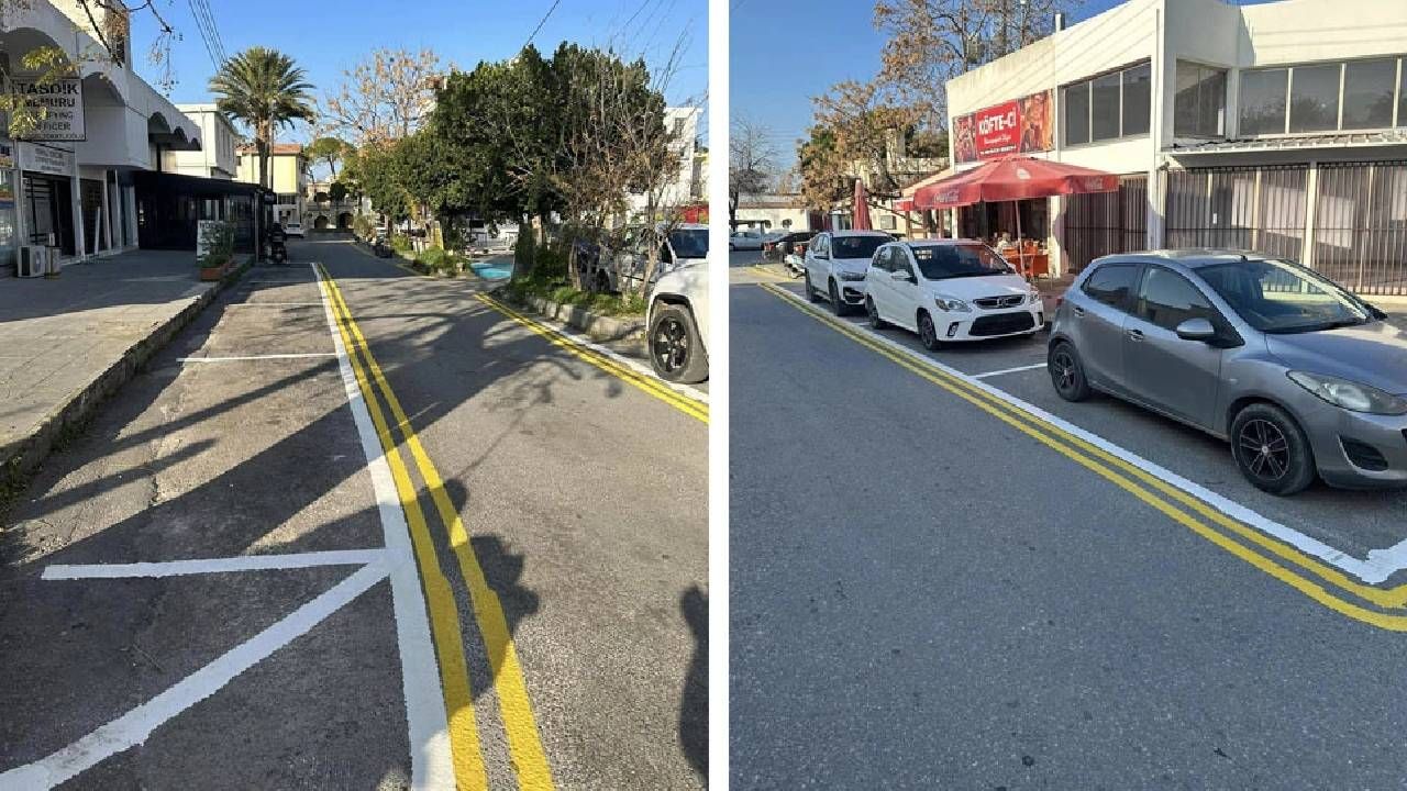 Girne Akan Gürkan Sokak’ta 22 adet cep park yeri düzenlendi
