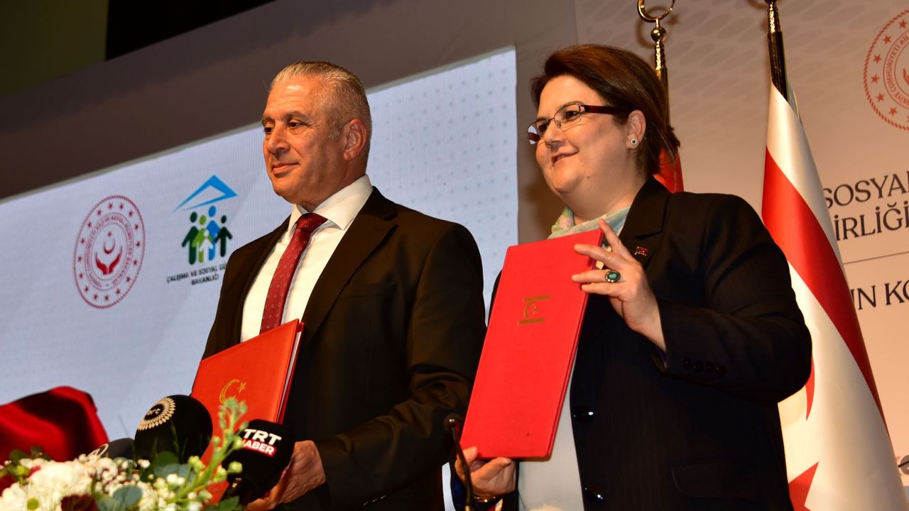 KKTC ile Türkiye arasında sosyal hizmetler alanında iş birliği protokolü imzalandı