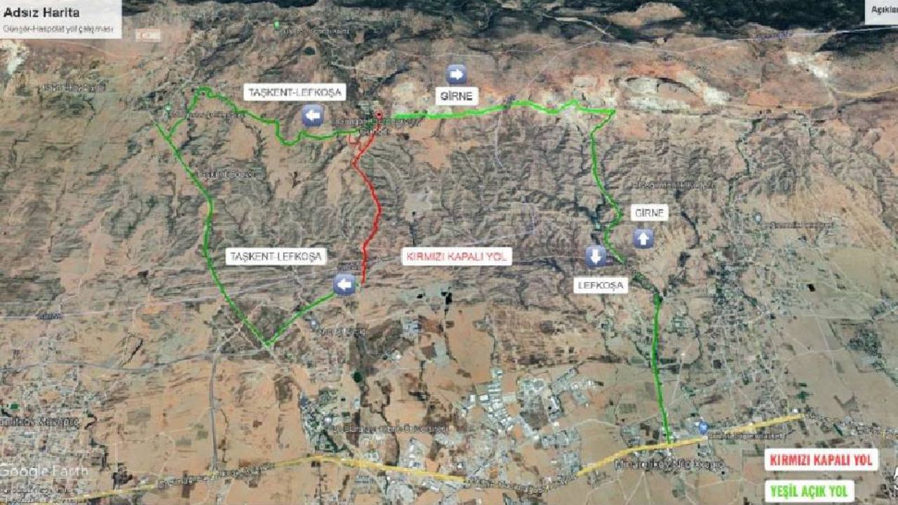 Haspolat-Güngör arasındaki yol 10 Ocak’a kadar kapalı