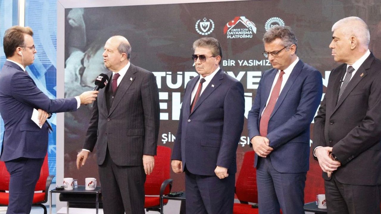KKTC devlet erkanı  TRT Haber’de Türkiye için buluştu