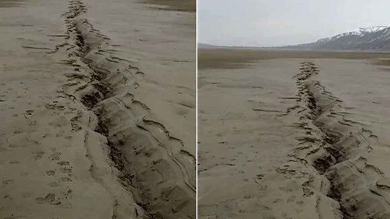 Elazığ’da fay hattındaki zemin sıvılaşması görüntülendi
