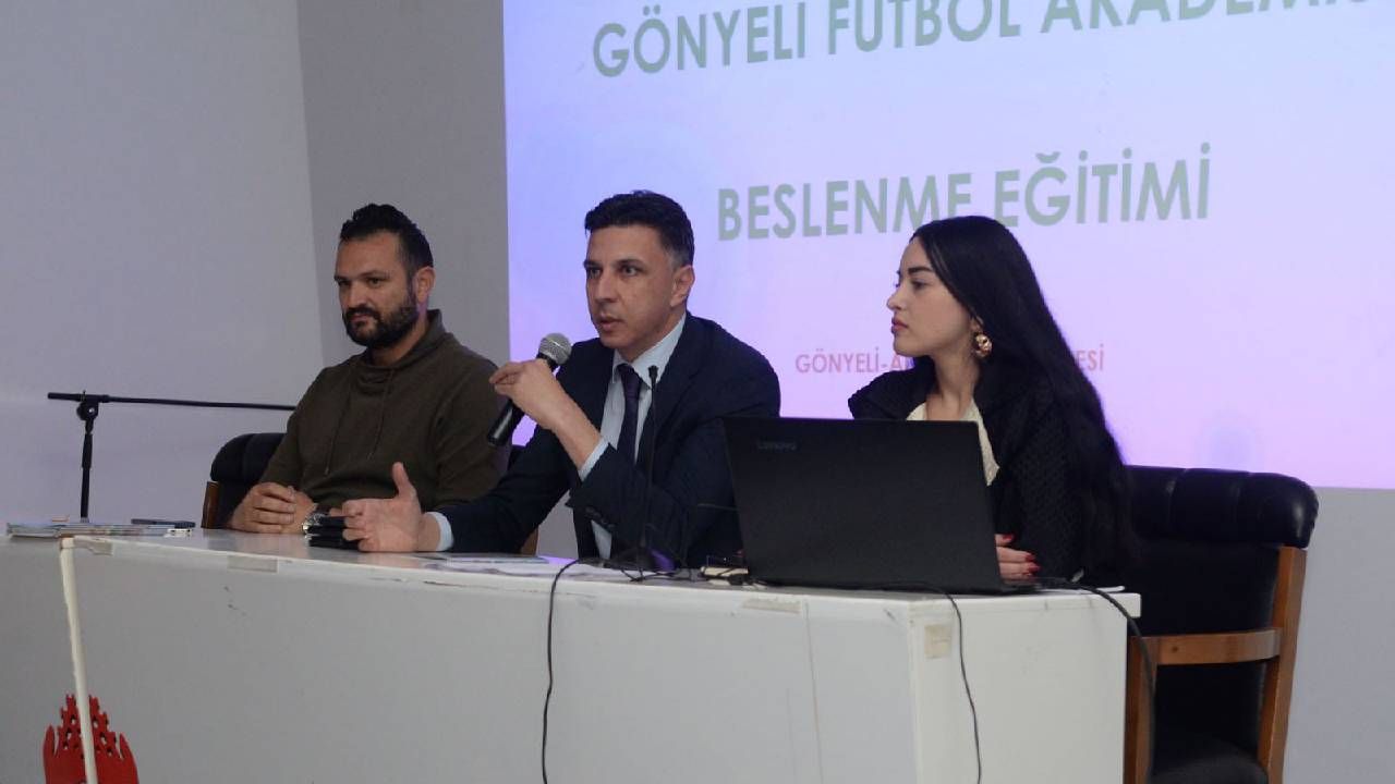 Gönyeli-Alayköy Belediyesi’nden Gönyeli Futbol Akademisi futbolcularına sağlıklı beslenme eğitimi