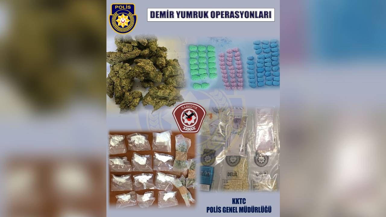 Demir Yumruk Operasyonları kapsamında uyuşturucu ele geçirildi, 9 kişi tutuklandı