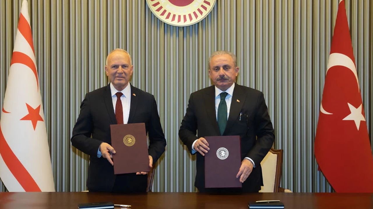 Türkiye ve KKTC meclisleri arasında protokol imzalandı