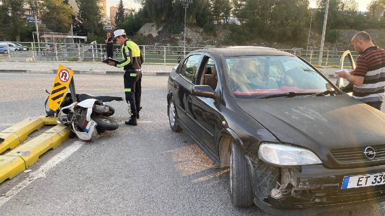 Lefkoşa-Çağlayan’da kaza: Motosiklet sürücüsü yaralandı