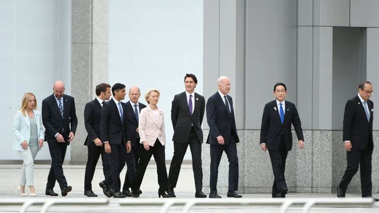 G7 ülkelerinin liderleri Hiroşima’da bir araya geldi