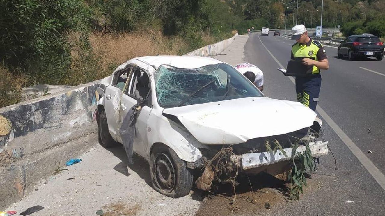 Lefkoşa-Girne ana yolunda kaza: Şans eseri yaralanan olmadı 