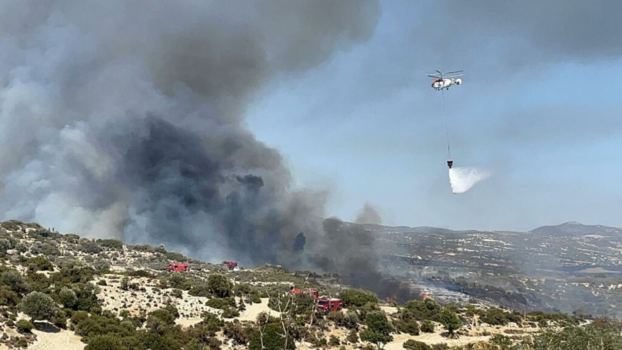 Limasol’a bağlı “Alasa” köyü bölgesinde çıkan yangının kontrolden çıktığı bildirildi