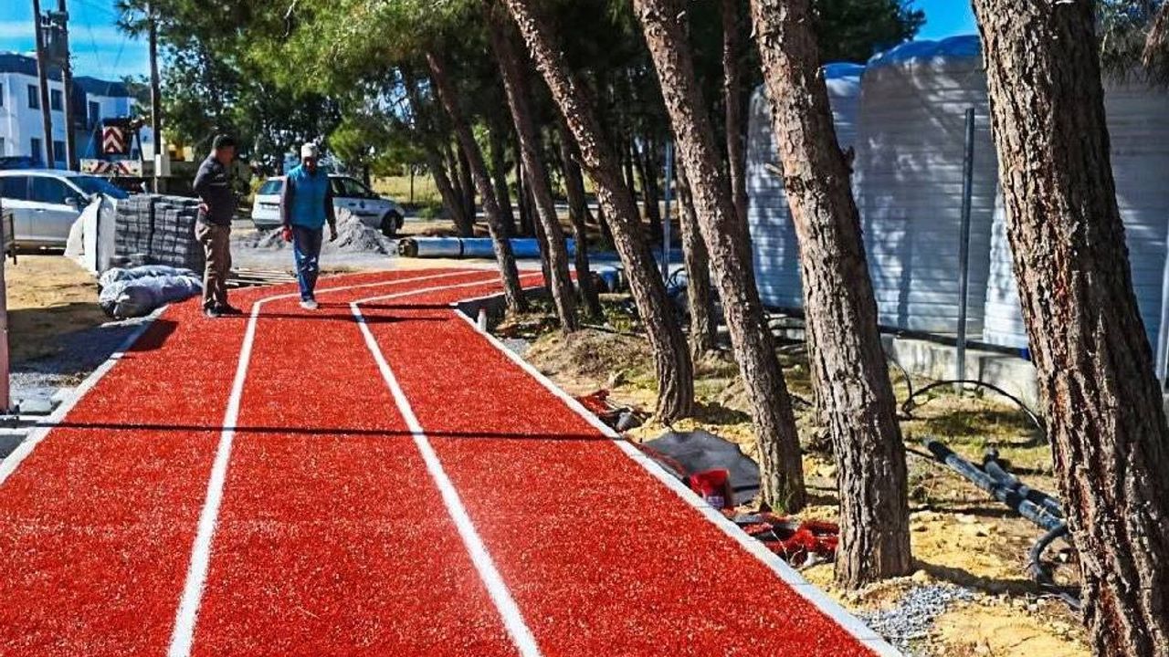 Alayköy Sahası’nda yürüyüş parkuru çalışmaları başladı