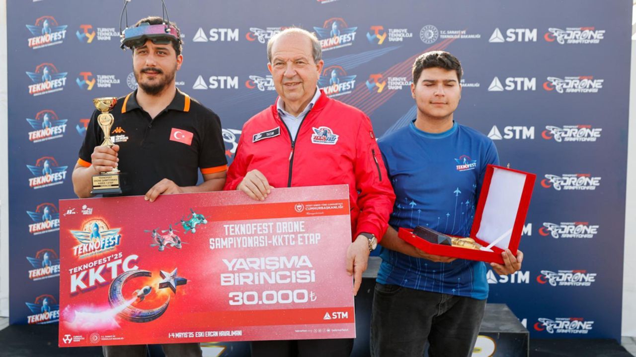 Cumhurbaşkanı Tatar, Drone Yarışması’nın ödül törenine katıldı