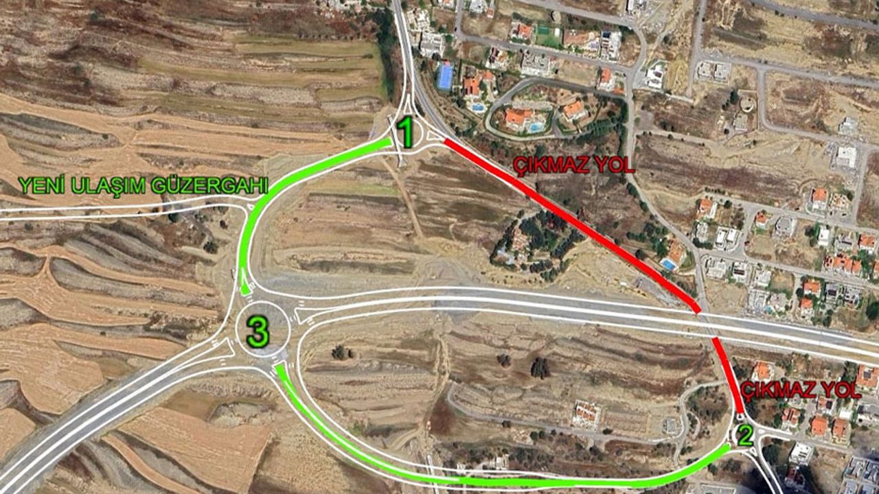 Karayolları Dairesi'den Lefkoşa Kuzey Çevre yolu duyurusu