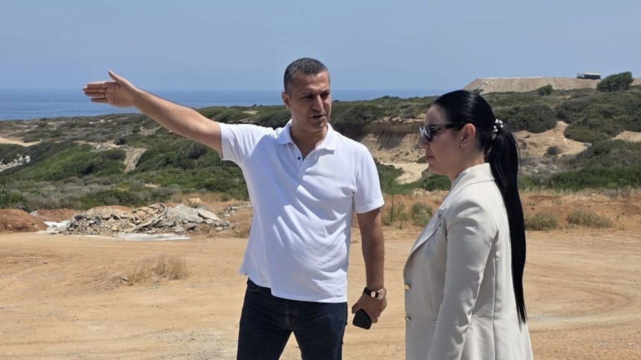 Girne Kaymakamı, Esentepe'de inşaat alanlarını ziyaret etti