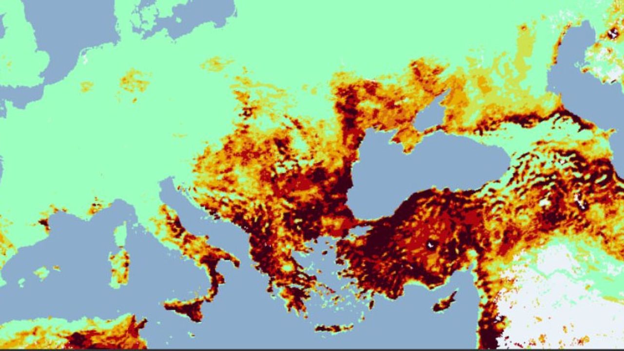 Akdeniz'de birçok ülke, yangın riskinde "çok aşırı" seviyede