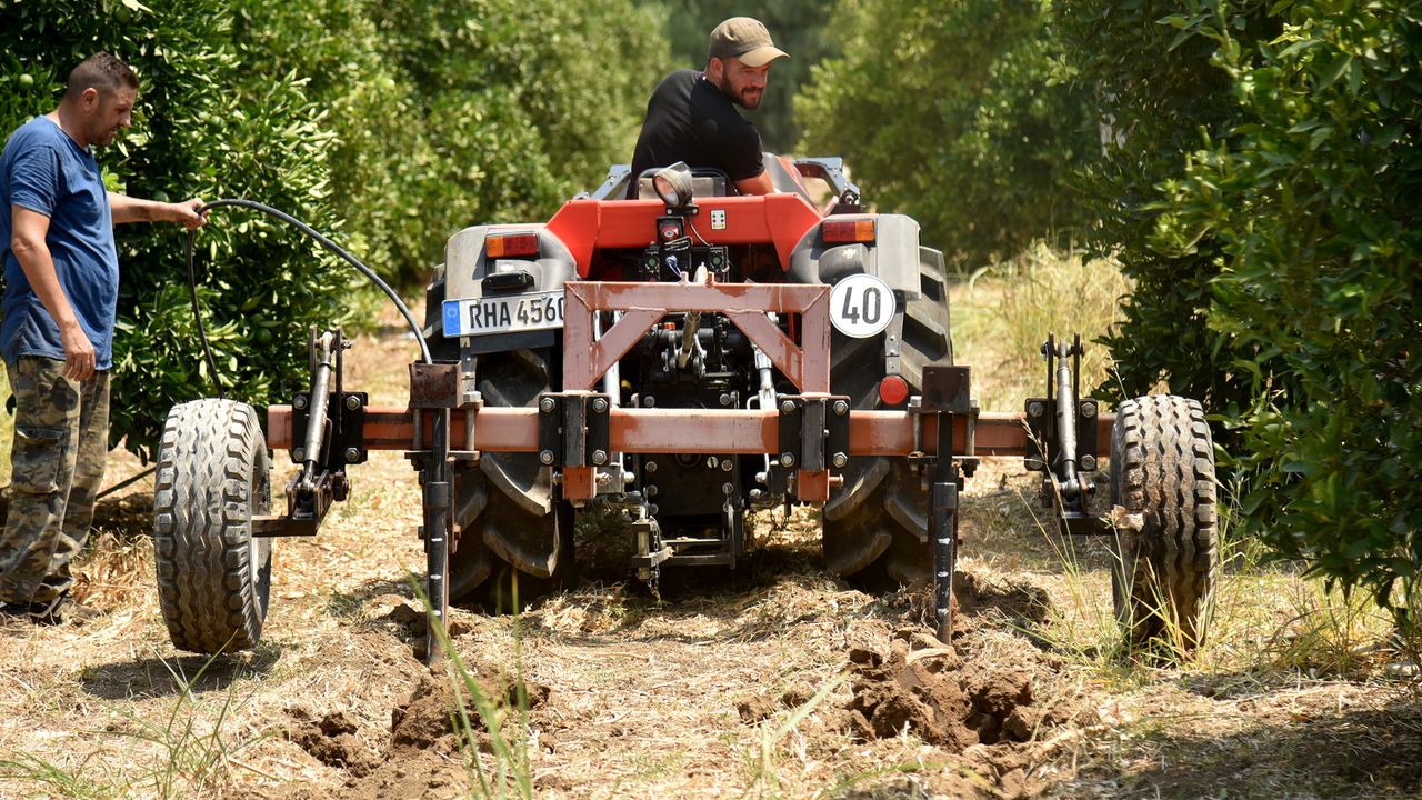 Toprak altı damla sulama sistemi denemesine başladı
