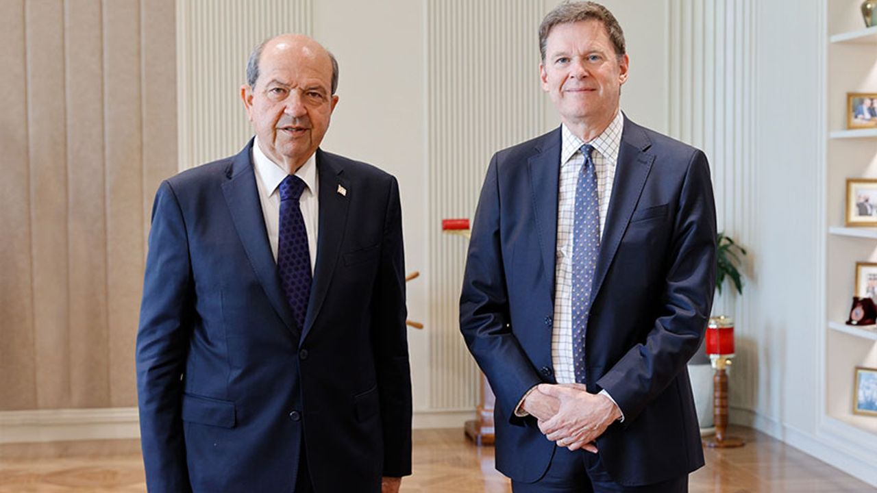 Cumhurbaşkanı Tatar, görev süresi sona erecek olan Stewart’ı kabul etti