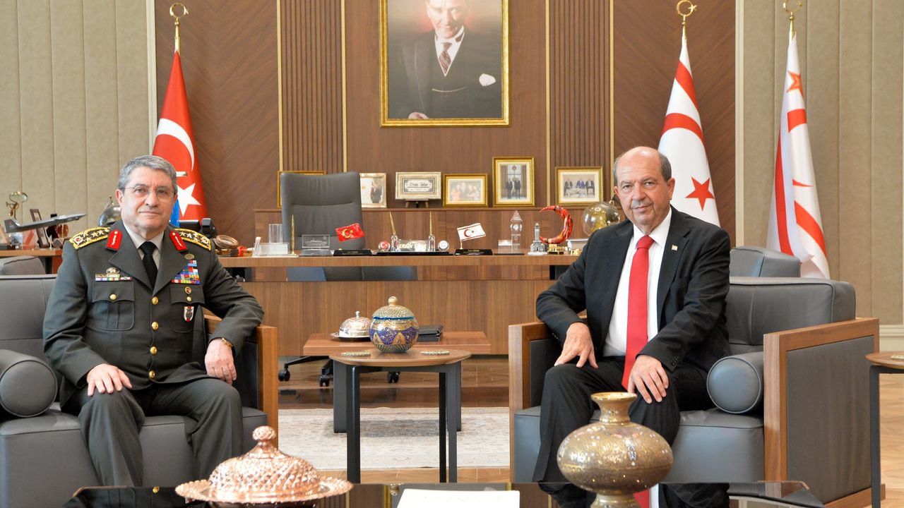 Tatar, Türkiye Genelkurmay Başkanı Bayraktaroğlu’nu kabul etti