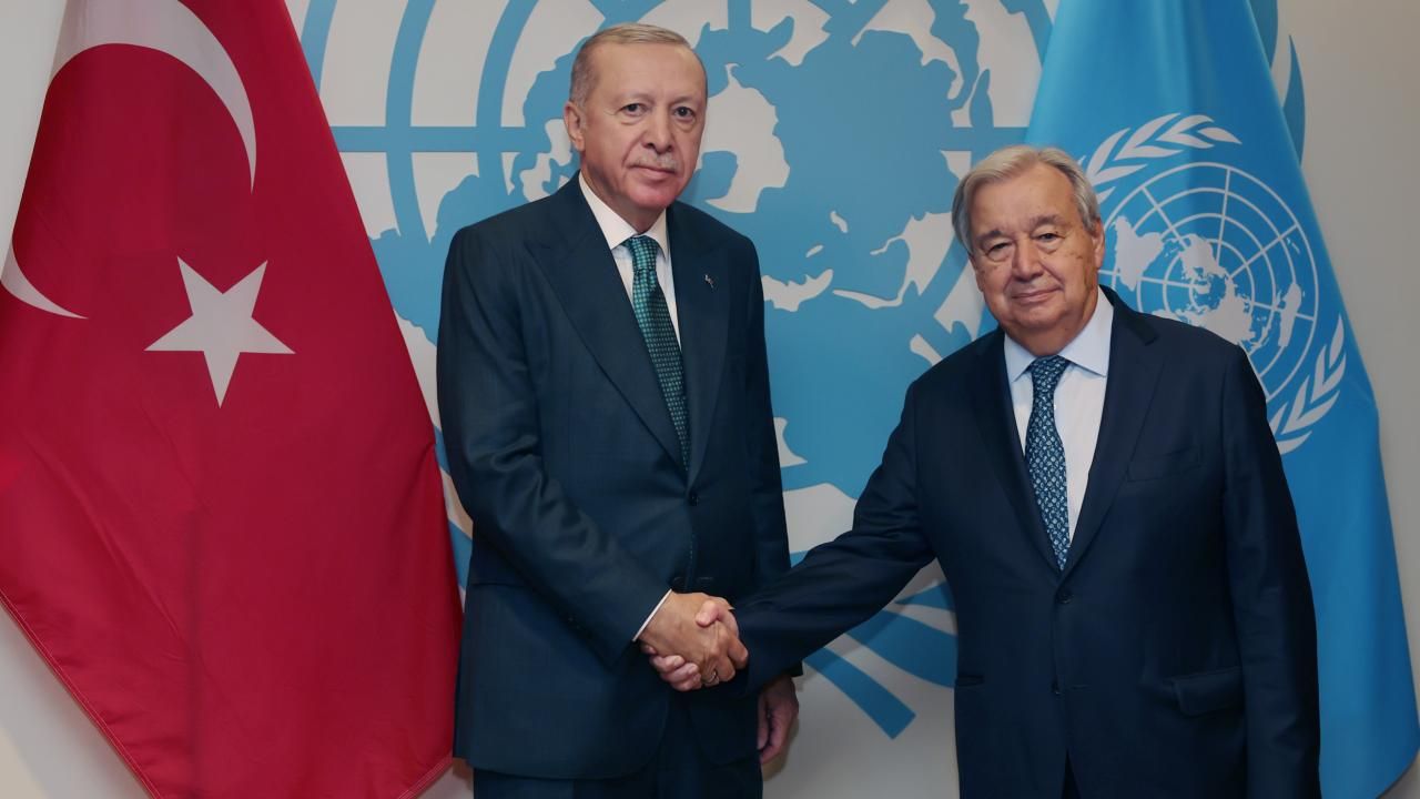 Erdoğan, BM Genel Sekreteri Guterres ile görüştü