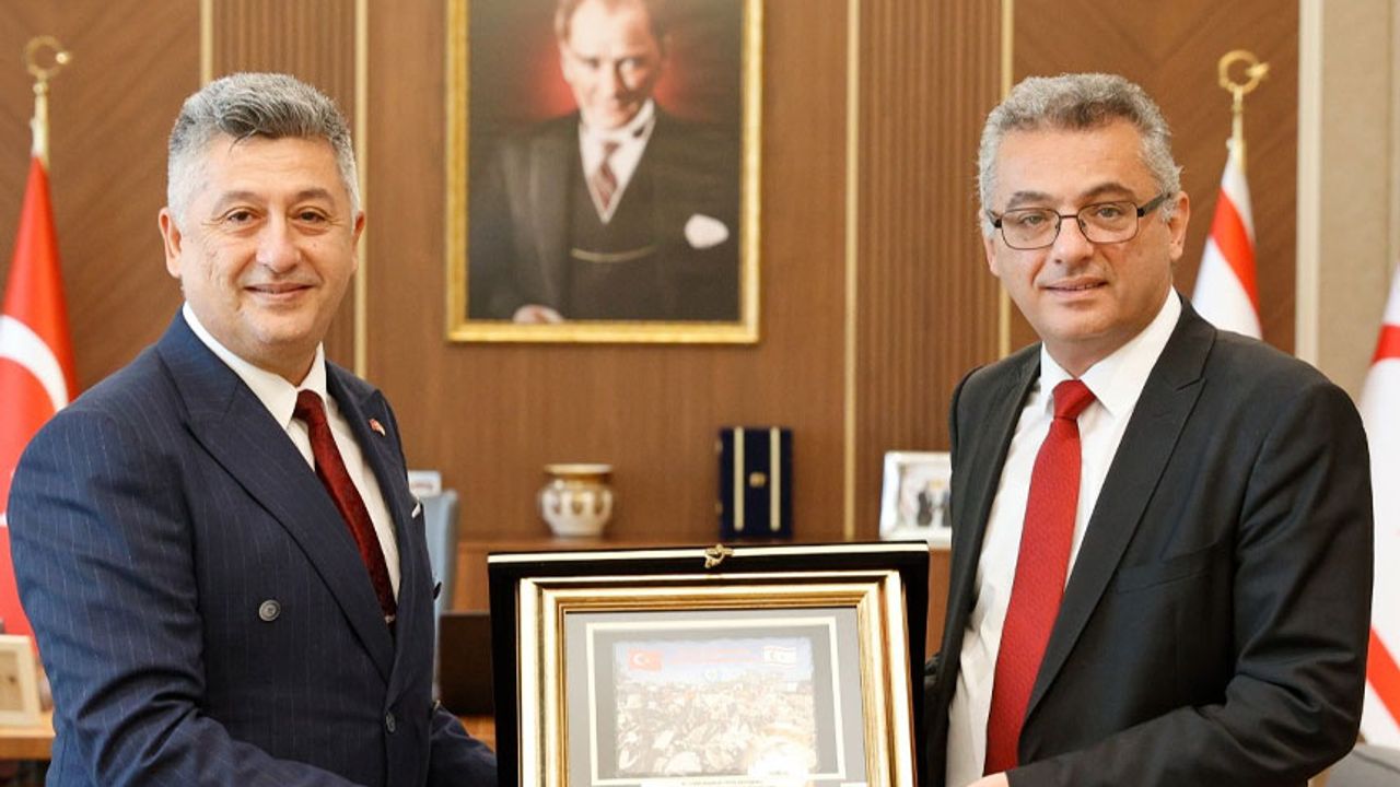 Cumhurbaşkanı Tufan Erhürman, Sivil Savunma Teşkilatı Başkanını kabul etti