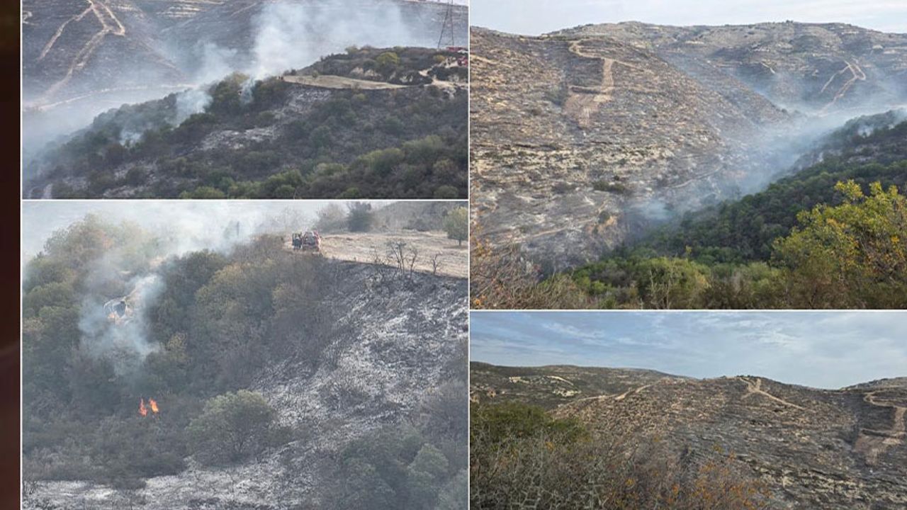 Baf’ta çıkan büyük yangın kontrol altına alındı