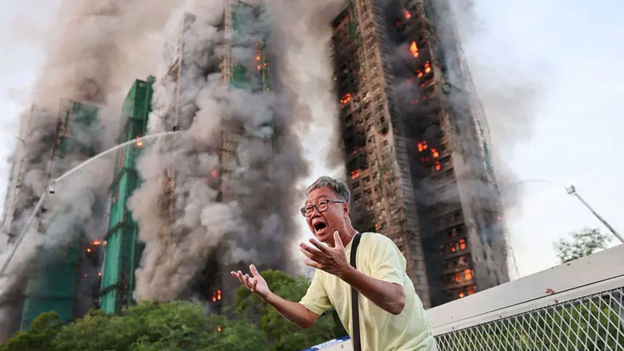 Hong Kong'da gökdelen yangını: 13 kişi hayatını kaybetti