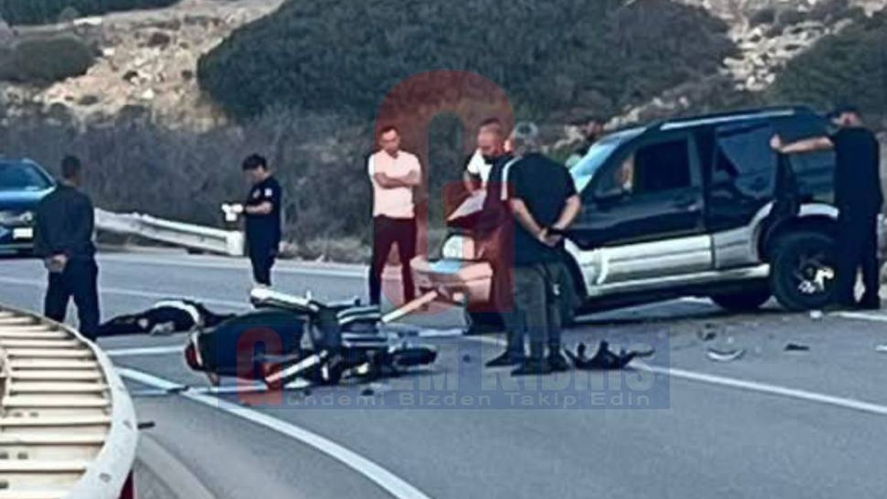 Yudi Dağı mevkiinde feci kaza! Motosiklet sürücüsü hayatını kaybetti...