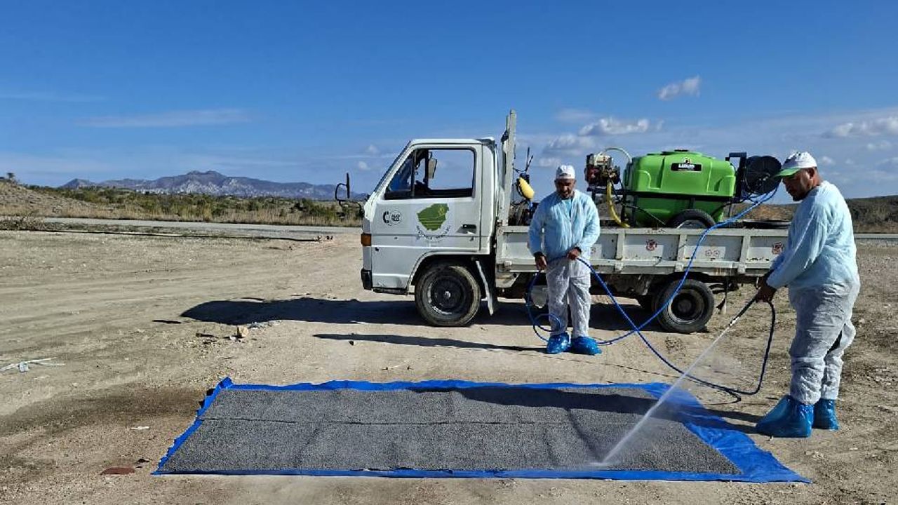 Geçitkale-Serdarlı Belediyesinden şap önlemleri