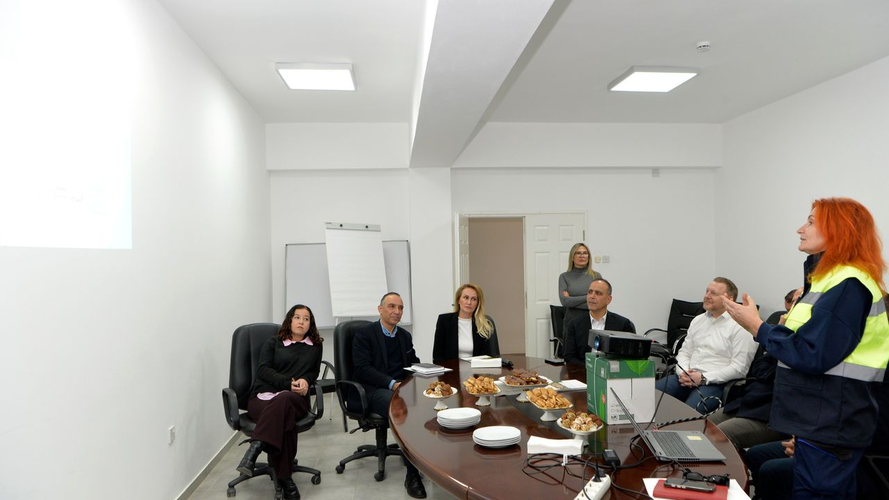 Nilden Bektaş Erhürman, Haspolat Arıtma Tesisi’ni ziyaret etti