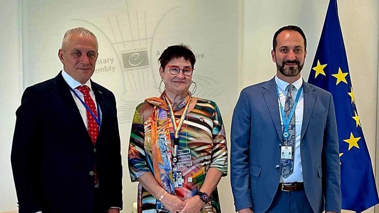 Taçoy ve Candan, AKPA Başkanı Petra Bayr ile görüştü