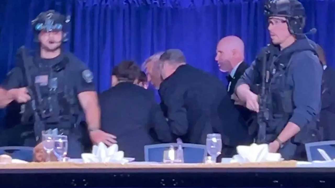 Washington'da silahlı saldırı... Trump'ı salondan Gizli Servis çıkardı