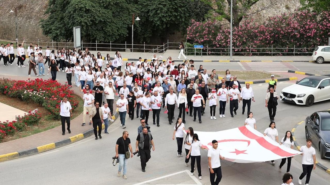 Lefkoşa’da 19 Mayıs kortej yürüyüşü yapıldı