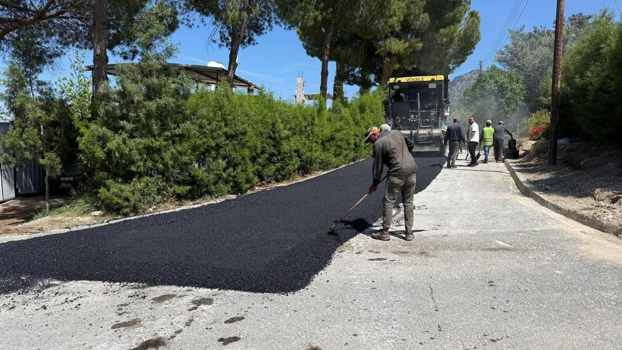 Karaağaç'ta altyapı tamamlandı, asfalt çalışmaları başladı