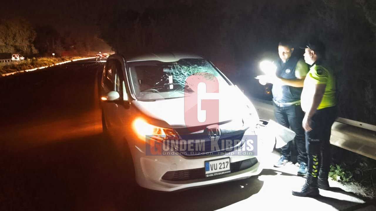 Gazimağusa-Lefkoşa Anayolu’nda Feci Kaza: Yaya Hayatını Kaybetti