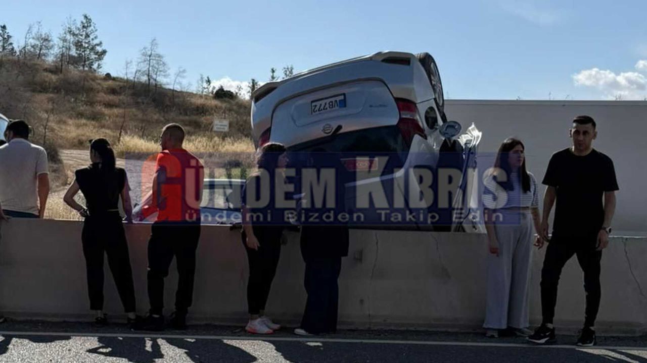 Lefkoşa-Güzelyurt yolunda büyük kaza